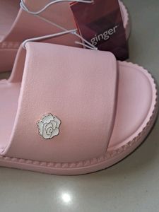 NEW GINGER WOMEN SOLID FLATFORM SLIDES FLIPFLOPS