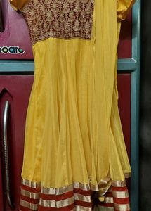 Yellow Heavy Anarkali
