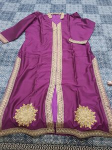 Purple Silk Kurti