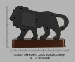 Lions Mechanical Table Clock