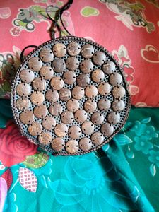 Unique Coconut Shell Round Bag