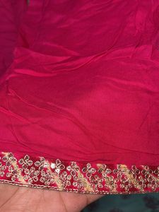 Beautiful Rose pink Bandhani Anarkali suit