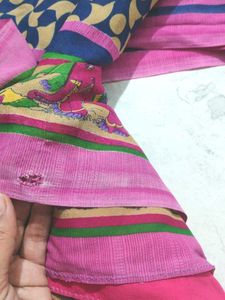 Vibrant Printed Saree
