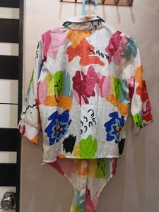 loose Crop top shirt (knot style)