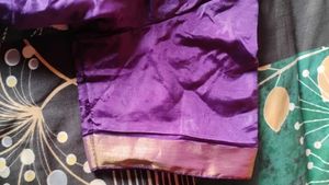 Elegant Purple Silk Blouse