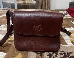 Leather sling bag