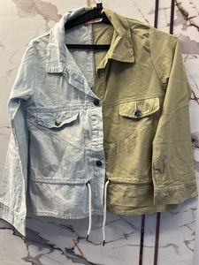 Two-Tone Casual Jacket- Bust- 32 Strechable