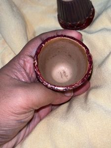 Decorative clay tea cups