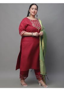 Beautiful Maroon palazzo suit with dupatta
