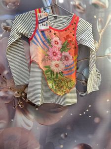 Cute Floral Layered Top