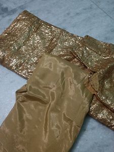 Golden Sequins Saree