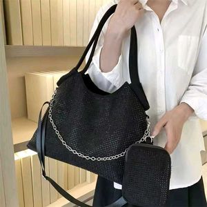 Rhinestone Handbag with Pouch for Women premium qu
