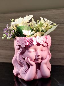 Little Girl  – Floral Planter Sculptur