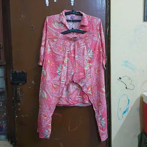 combo of 5 mixed size kurti pant set