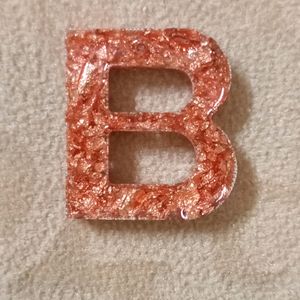 Beautiful Alphabet Resin Keychain