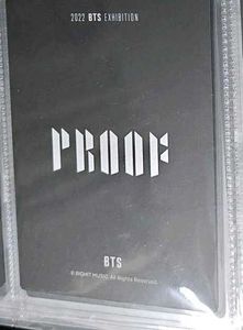 BTS Proof Exhibition Official Album Photocards