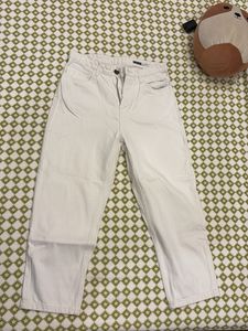 Stylish Cream Straight Leg Pants