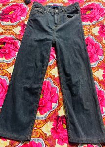 Classic Dark Wide Leg Jeans for Women &amp; girls