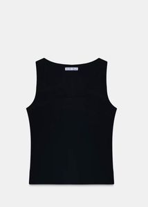 Seamless Black Tank Top