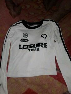 White Long Sleeve Graphic Acubi Top