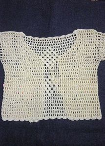 Cream Crochet Top