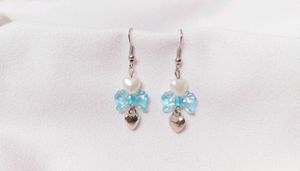 Cute Bow Heart Earrings