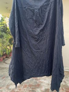 Black Oversized Tunic Top