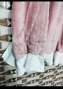Cute Pink Plush Pajama Set