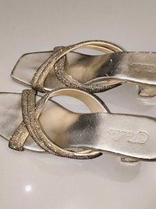 Sparkling Strappy Wedge Sandals