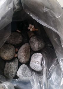 stone and fish house