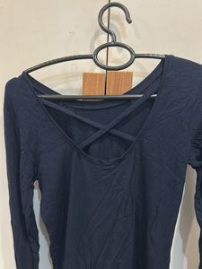 Allen solly Navy Blue Long Sleeve Top