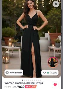 Elegant black Maxi Dress