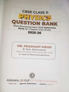 CBSE Class 11 Physics Question Bank 2025-26