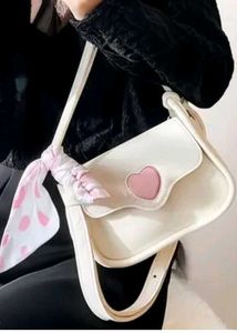 Cute Cream Heart Shoulder Bag