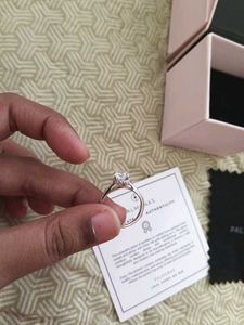 925 silver Palmonas Diamond Ring with Certificate