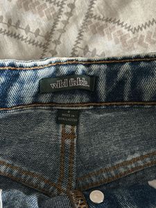 Distressed Denim Shorts
