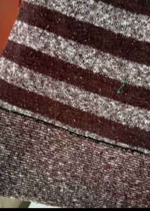 Cozy Striped Cowl Neck Tunic