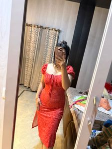 Chic Red Polka Dot Dress🎀🦋