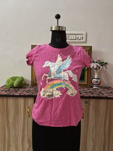 Pink Unicorn Graphic Tee