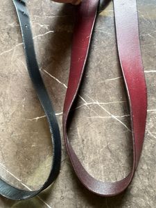 Men's Leather Belt Set
