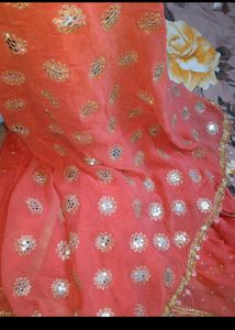 Embroidered Coral Hand Work Premium Saree