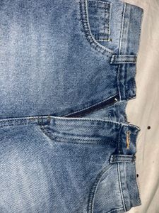 Distressed Denim Cutoff Shorts