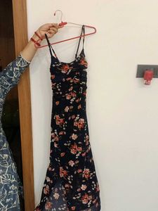 Floral Print Spaghetti Strap Dress