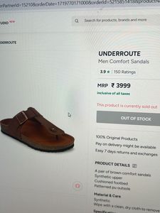 Stylish Brown Comfort Sandals