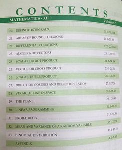 Mathematics Class XII Volume -II
