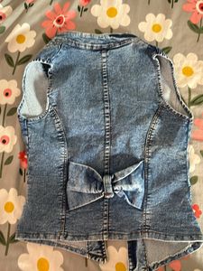 Zara Denim Embellished Vest