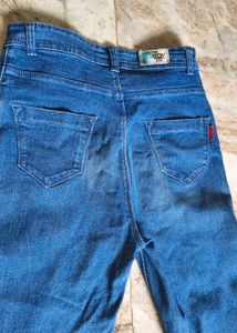 Blue Distressed Skinny Jeans