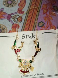 Beautiful Necklace With Earrings For Kids