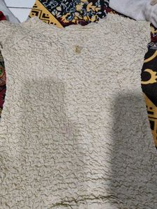 Textured Cream Top