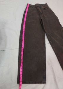 Wide-Leg Brown BaggyJeans